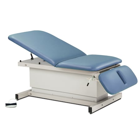 Clinton Shrouded XL Bariatric Power Table w/Drop Section Color: Wedgewood 84438-34-3WW